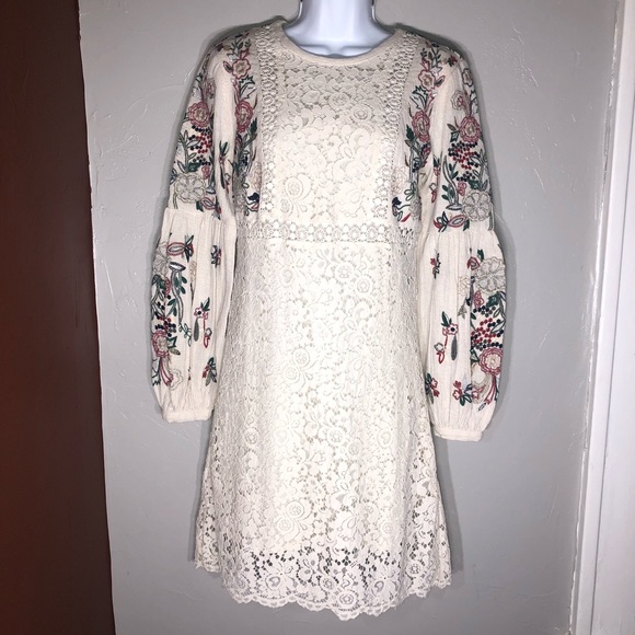 Sold❗️Anthropologie Embroidered Dress - Picture 2 of 8